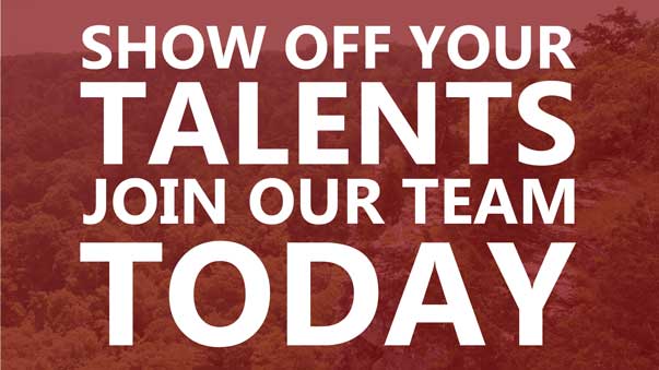 Show off your talents. Join our team today